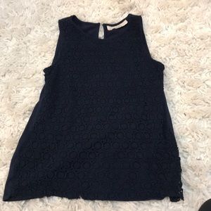 LOFT navy top